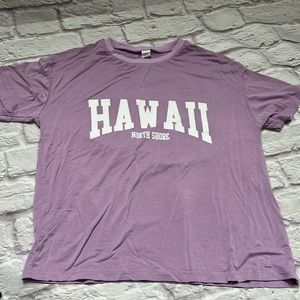 SHEIN girls Hawaii north shore purple top NEW